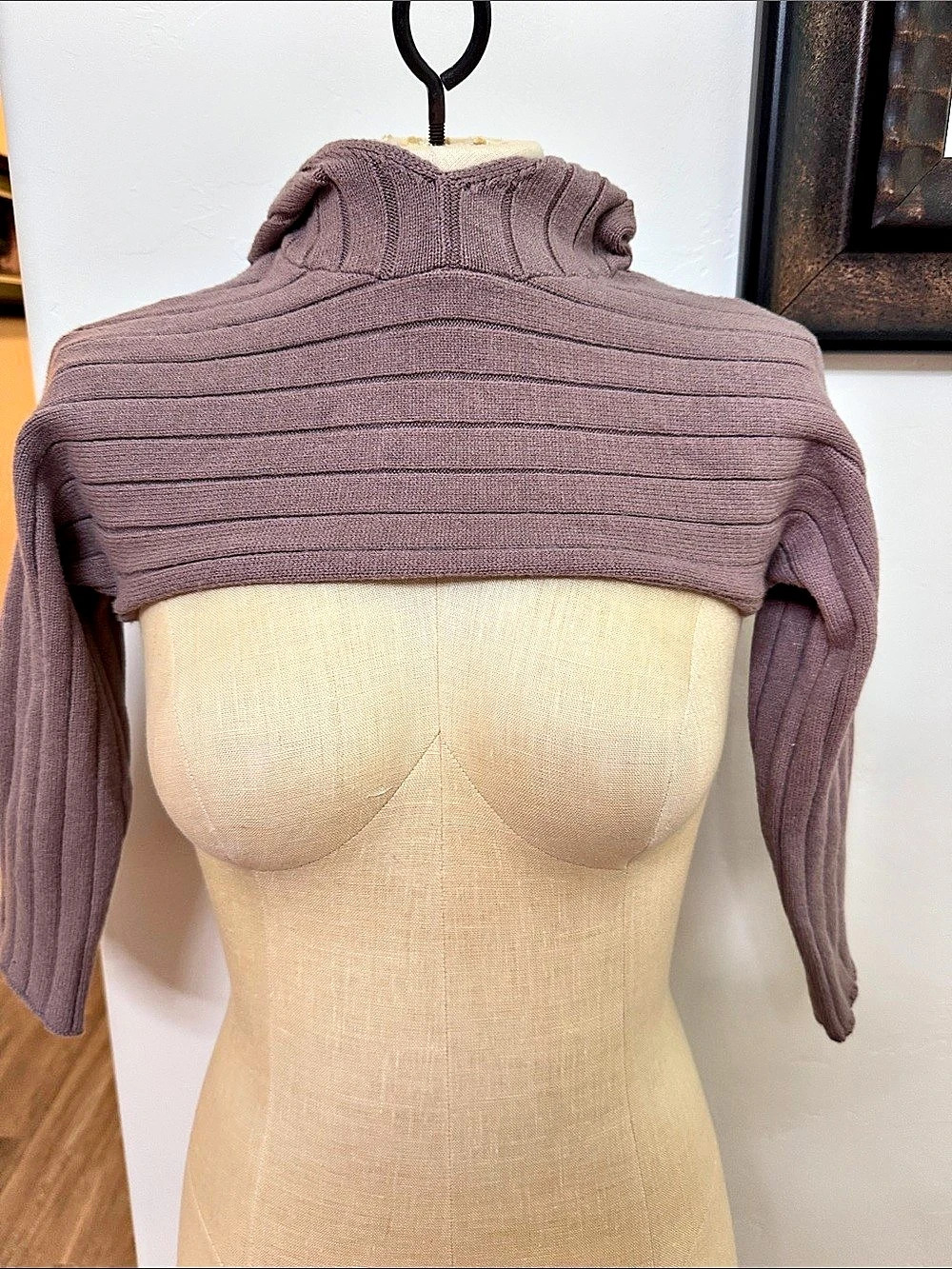 Zara Cable Knit Cropped Sweater in Brown Size girls 8-9 Like New
